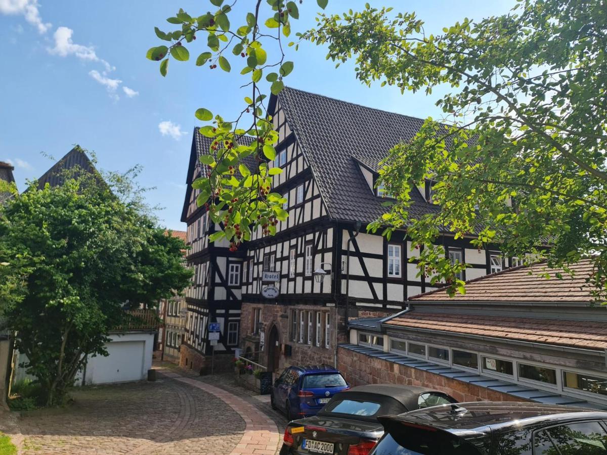 Hotel & Cafe Schachtenburg Schlitz Exterior photo