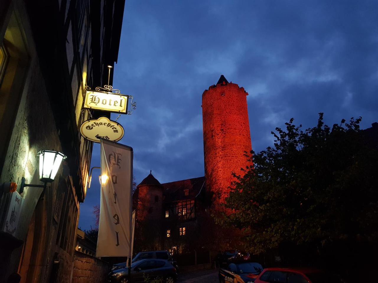 Hotel & Cafe Schachtenburg Schlitz Exterior photo